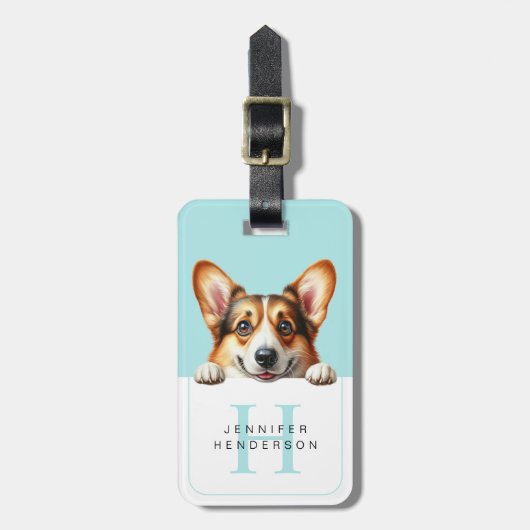 Corgi Dog Bagagelabels (Voorkant verticaal)