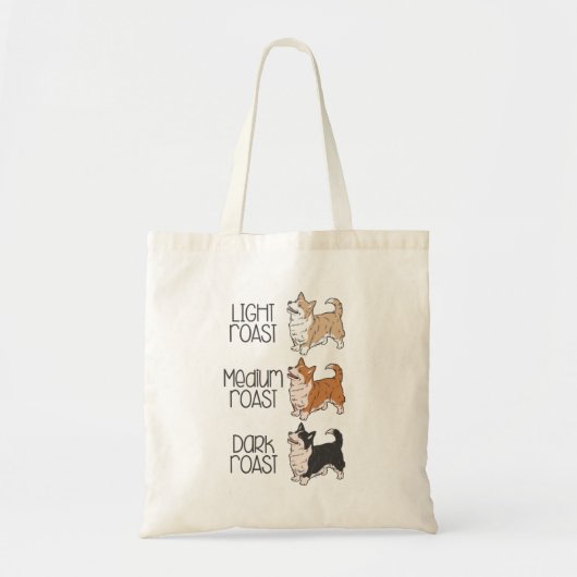 Corgi Dog & Coffee Tote Bag (Voorkant)