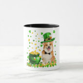 Corgi Dog Happy St. Patrick Day Mok (Midden)