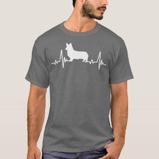 Corgi Dog Heartbeat Corgi Dad -339 T-shirt