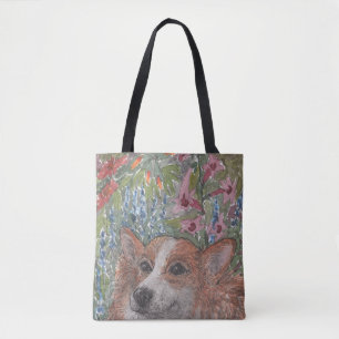 Corgi Dog Hiding in de onderbedding Draagtas