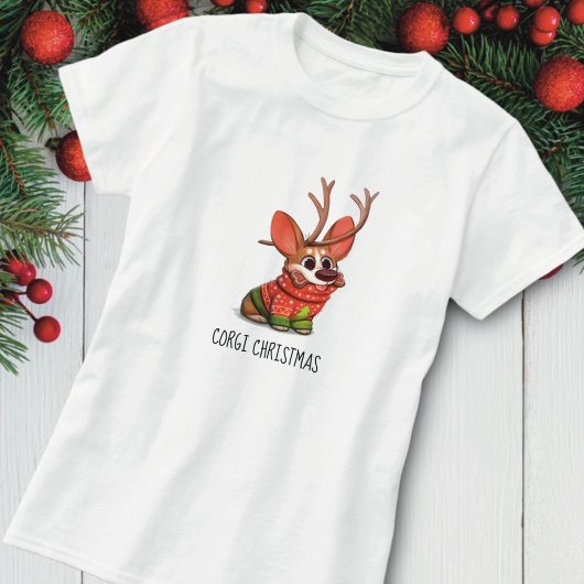 Corgi Dog Kerstmis T-Shirt
