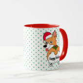 Corgi Dog kerstMok Mok (Voorkant rechts)