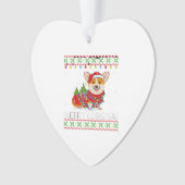 Corgi Dog Merry Corgmas Santa Corgi Ugly Christmas (devant)