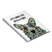 Corgi Dog Notebook 6.5" x 8.75" Notitieboek (Rechterzijde)