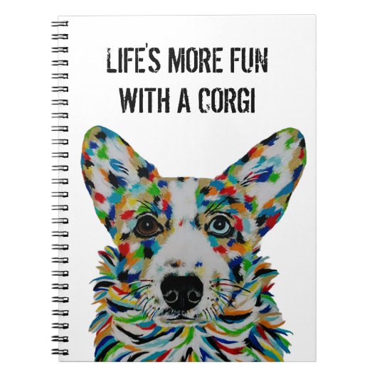 Corgi Dog Notebook 6.5" x 8.75" Notitieboek (Voorkant)