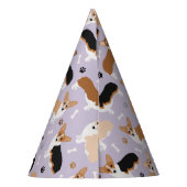 Corgi Dog Paws and Botten Party Pet Feesthoedjes (Achterkant)