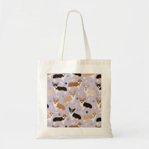 Corgi Dog Paws en Botten Canvas tas