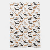 Corgi Dog Paws en Botten Kitchen Towel Theedoek (Verticaal)