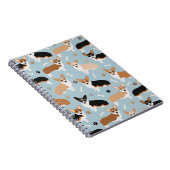 Corgi Dog Paws en Botten Notitieboek (Rechterzijde)