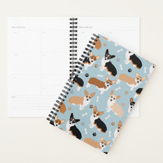 Corgi Dog Paws en Botten Planner (Display)