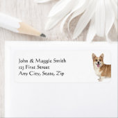 Corgi Dog Pet Animal Etiket (Insitu)