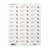 Corgi Dog Pet Animal Etiket (Full Sheet)