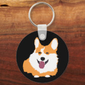 Corgi Dog Pet Animal Sleutelhanger (Voorkant)