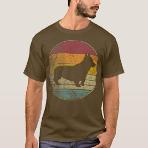 Corgi Dog Pet Onderdruk Retro 70s 80s 90s T-shirt