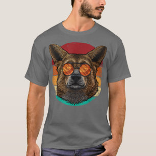 Corgi Dog Pet Puppy Retro 80 stijl T-shirt