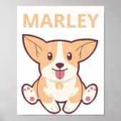 Corgi Dog Poster (Voorkant)