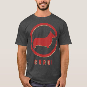 Corgi Dog Retro  T-Shirt