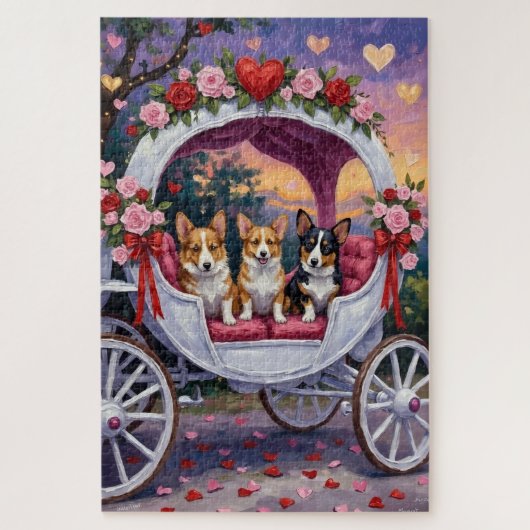 Corgi Dog Valentine's Day  Legpuzzel (Verticaal)