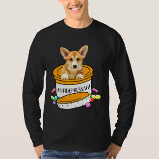 Corgi Dog Vintage voor Boy Girl Dog T-shirt