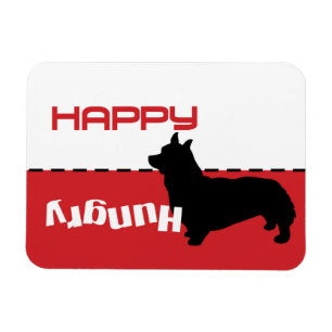 Corgi Dog Voeding Ik voer Magnet Dog is Hongaars Magneet