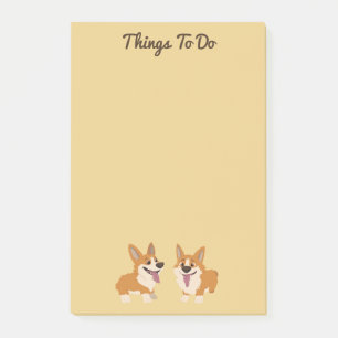 Corgi Dogs Post-it® Notes