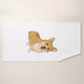 Corgi doux et souriant (Serviette de bain)