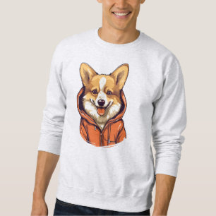 Corgi Drôle Portant un Sweat à Capuche