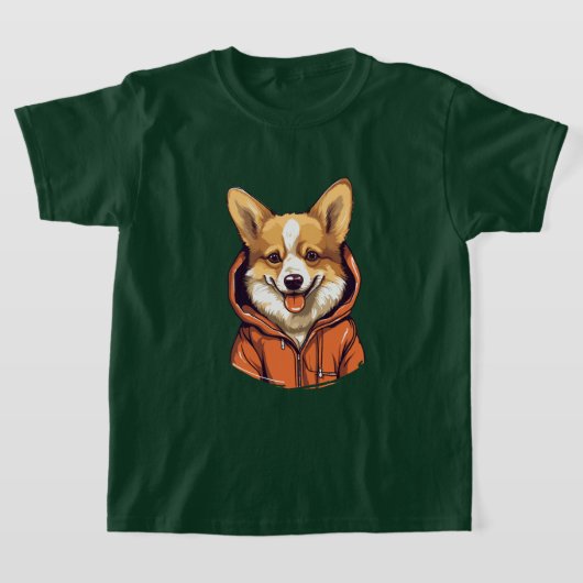 Corgi Drôle Portant un Sweat à Capuche (Poser)