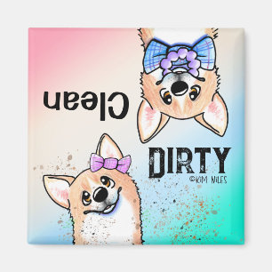 Corgi duo Clean lave-vaisselle Magnet
