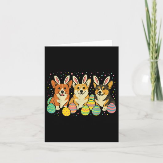 Corgi Easter Kaart (Voorkant)