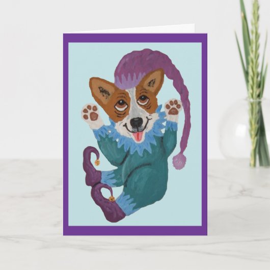 Corgi elf kaart (Voorkant)