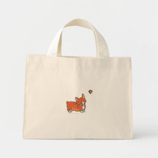 Corgi en Ladybug Bag door Doublefly Design Mini Tote Bag
