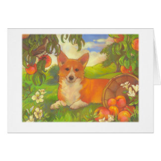 Corgi- en perziekaarten door dubbelvlieger-ontwerp