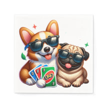Corgi en Pug Uno Kaart spel