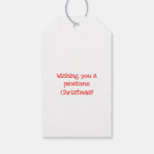 Corgi étiquettes cadeaux de Noël (Dos)