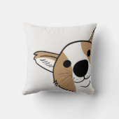 Corgi Face Pet Bed Kussen (Achterkant)