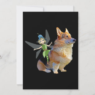 Corgi & Fairy - Funny Pembroke Welsh Corgi Feestdagenkaart