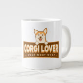 CORGI FAN EXTRA GROTE BEKER (Voorkant rechts)