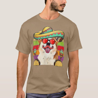 Corgi Fiesta Chien Tacos Cinco de Mayo T-shirt
