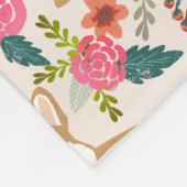 Corgi Florals deken - schattig corgi cadeau (Hoek)