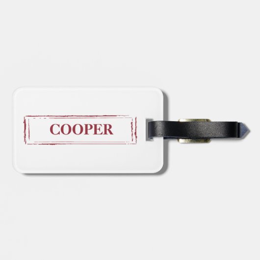 Corgi Funny kersthond met boom Bagagelabel (Achterkant horizontaal)