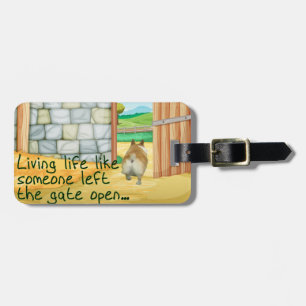 Corgi "Gate Open" Bagagelabel