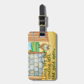 Corgi "Gate Open" Bagagelabel (Voorkant verticaal)