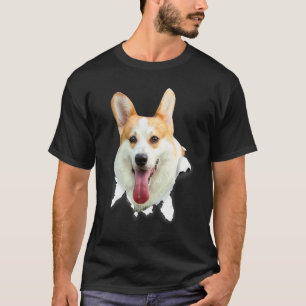 Corgi Gescheurde Stof Voor Hond Hond Moeder T-shirt