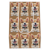Corgi Gift Bag Medium Cadeauzakje (Achterkant)