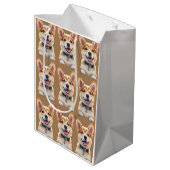 Corgi Gift Bag Medium Cadeauzakje (Achterkant Gekanteld)