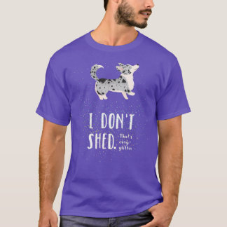 Corgi Glitter Cardigan Welsh Corgi T-shirt