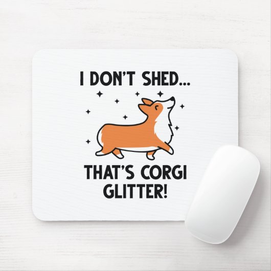 Corgi Glitter Muismat (Met muis)