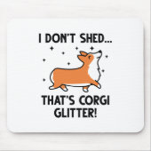 Corgi Glitter Muismat (Voorkant)